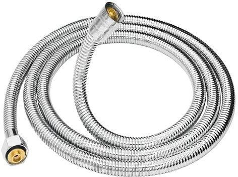 Flexible de douche 2m50 acier inox durabilite et flexibilite exceptionnelles anti-torsion et resistant a l'usure adaptabilite totale pour un confort de douche illimite tuyau douche 2.5m
