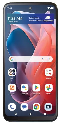 TracFone Motorola moto g Play 2024 | Locked to 64GB | 5000mAh Battery | 50MP Quad Pixel Camera | 6.5-in. HD+ 90Hz Display | Sapphire Blue
