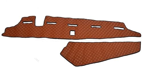 Eco Leder Fußmatte, für linke Seite FH5 mit Sensor LKW (braun)