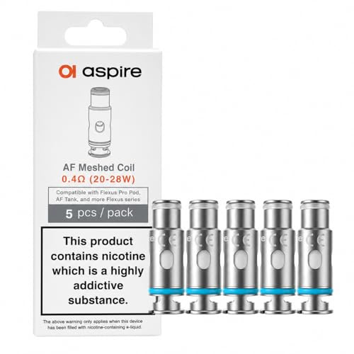 Aspire AF Coil-Serie 5er Pack Ersatz Verdampferköpfe Nikotinfrei 0,4Ohm