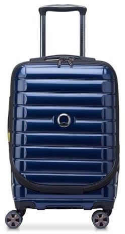 DELSEY PARIS - Shadow 5.0 - Valise Cabine Rigide 55 cm x 35 cm x 25 cm - 36 L - S - Marine Profond