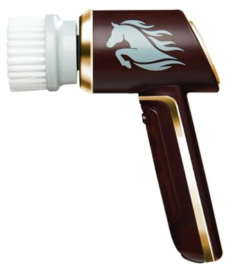 Ruby Horsepower Deluxe Handheld Scrubber with 5x Brush Heads - 350 RPM - As Seen On High Street TV - Rechargeable, Powerful & Cordless - Blast Through Dirt in Seconds! Great For Bathroom