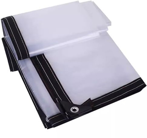 DSFHVBDD Bâche Transparente Imperméable 4x1m, Bâche Imperméable Transparente avec Oeillet, Bâche Transparente Imperméable Serre, Bâche de Protection Piscine