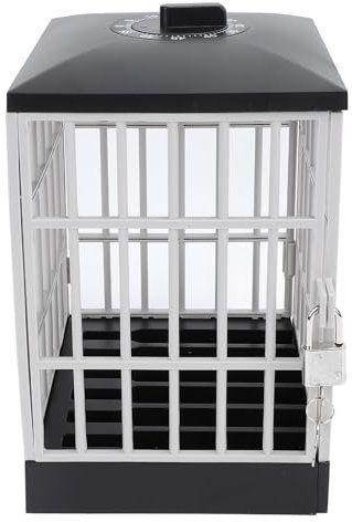 CDQL Handy-Gefängnis mit Zeitschaltuhr. Handy-Gefängnis, Entwicklung von Aufmerksamkeits-Tools, Handy-Sperrbox, um Sie von Ihrem Handy Fernzuhalten (Schwarz und Grau)