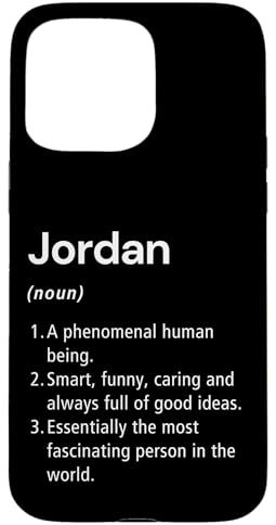 iPhone 15 Pro Max Jordan Name Definition Funny Dictionary Case