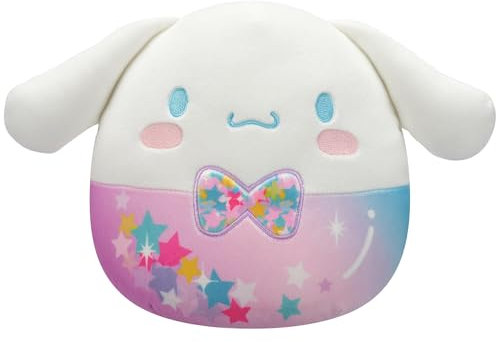 Squishmallows SQSN00605 - Starshine Cinnamoroll mit Fliege 25 cm, offizielles Jazwares Plüsch, superweiches Kuscheltier