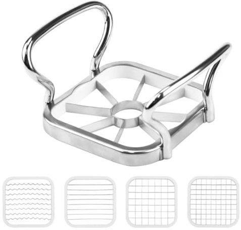 5 in 1 Multifunktionaler Edelstahl Gemüseschneider Edelstahl Obstspalter Kartoffel Schneider Multifunktionaler Gemüseschneider für Heimwerker Für DIY, Obst, Gemüse, Kartoffeln