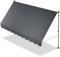 Juskys Klemmmarkise Kapstadt 350x120 cm - Höhenverstellbar & UV-beständig - Balkon & Terrasse - Wetterfest & Sichtschutz - Terrassenüberdachung Grau