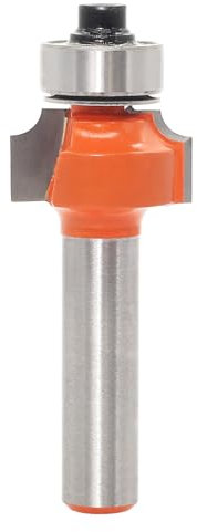 AKYLIN Fraise Quart de Rond à Tige de 8 mm, Rayons des Embouts 3 mm, Fraises à Bords Ronds avec Roulement à Billes Pour Bois