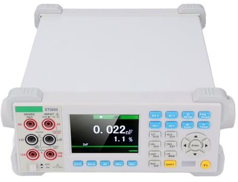 Multimetro Desktop Digitale, 10 Termocoppia Stabile Multimetro Banco Ad Alta Precisione per Laboratori (Plug UE 200v-240v)