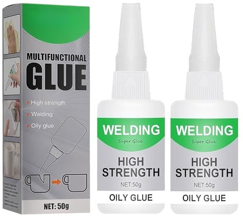 Oily Glue - High Strength Ceramic Glue, Super Strong Quick Drying Adhesive for Metal, Wood, Plastic - Multifunctional Universal Bonding Glues