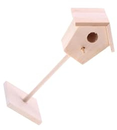 lmoikesz 112 Miniatur Vogelhäuser und Miniatur Sessel bringen Spaß und Leben in den Puppenhaus Feengarten und eignen Sich perfekt zur Dekoration von Puppenszenen. DIY Bastelidee: Gartenornamente und