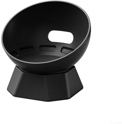 Für Echo Dot 4 und 5 Silikon-Lautsprecherständer mit stabiler, rutschfester Unterseite für sichere Platzierung auf Schreibtisch oder Tisch (schwarz)