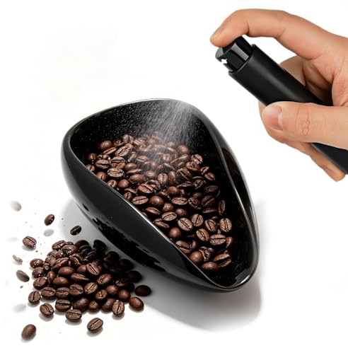 Ceramic Coffee Dosing Cup & Anti-Static Spray Bottle Set,30-35g,10ml | Mist beans to reduce static & mess.for precise weighing.Ideal for consistent espresso brewing.Also suits tea portioning