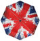 Wamika Great Britain Flag Unionjack Automatic Umbrella Britain Blue Red Windproof Waterproof UV Protection Travel Umbrella - 3 Folds Auto Open/Close Button Sun&Rain Car Umbrella