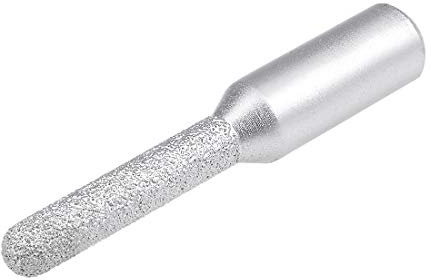 sourcing map 8mm Diamond Straight Router Bit Brazed Cylinder Profile Wheel 1/2-inch Shank for Stone Marble