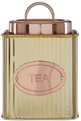 Premier Housewares 507389 Tea Canister, Stainless Steel