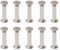 MroMax Lot de 10 vis Chicago M5 x 20 mm pour reliure d'albums photo, scrapbooking