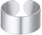 Suplight Unisex offener Ring Edelstahl verstellbar Knöchelring Bandring 10mm breit glänzend Fingerring Eheringe für Männer Frauen Geschenk für Weihnachten Jahrestag