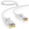 HB-DIGITAL 0,25m Patchkabel RJ45 LAN CAT 6 Ethernetkabel Netzwerkkabel bis zu 1 Gbit/s CAT 6 Kupfer Profi S/FTP DSL für Patchpanel Switch Router Modem - Weiss