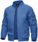 KEFITEVD Hommes Casual Blouson Bleu Veste D'été Mince Vestes De Baseball Manteaux Cargo avec Multi Pochettes