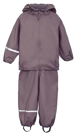 Celavi Unisex Kids Basic Recycle PU Rainwear Set, Moonscape, 70