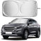 UBEGOOD Auto Frontscheibe, Auto Sonnenschirm Sommer Sonnenschutz UV-Schutz Frontscheiben Faltbar Sonnenblende Auto Windschutzscheibe Abdeckung für SUV, Truck, Auto Big oder kleine - 160 * 86 cm