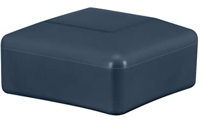 EMFA Zaunpfahlkappe 80x80 mm 10 Stück Anthrazit Pfostenkappe quadratisch Zaunpfostenkappen Zaunabdeckung Kunststoff Deckel Zaunkappen 8x8 cm