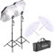Bonnlo Photography Umbrellas lighting Kit, Camera Lighting Kit with 2m Light Stand for Studio Photo Video Portrait Photography