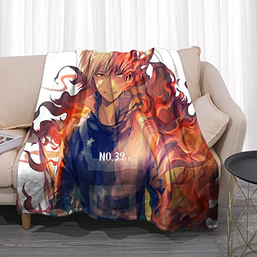 Tongyundacheng My Hero Academia Flanelldecke, Anime, ultraweiche Fleece-Überwurfdecke, Mikrofaser, gemütlich, warme Überwürfe, für Winter-Bettwäsche, Sofa, Bett, Couch, Heimdekoration