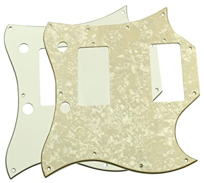 Vollgesichts-Schlagbrett im HH-SG-Stil Gealtertes weißes Perloid