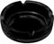 Konzept 11 - Aschenbecher für draussen Schwarz 11cm | 3 Stück Glasaschenbecher | Aschenbecher aus Glas Höhe 3,5 cm spülmaschinenfest Gastrobedarf