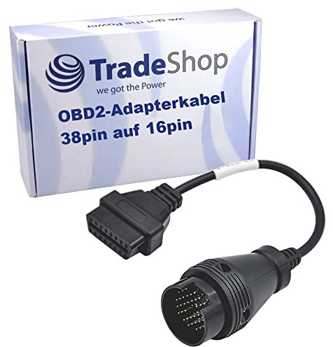 Trade-Shop OBD2 Diagnose Adapter Kabel 38pin Stecker auf 16pin kompatibel mit Autocom VCI CDP/CDP+, Delphi DS150 DS150E, TCS CDP (pro), kompatibel mit Autel, Launch