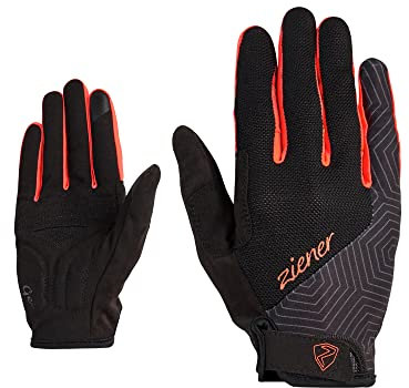 Ziener Damen CEDA Fahrrad/Mountainbike/Radsport-Handschuhe | Langfinger mit Touchfunktion - atmungsaktiv,dämpfend, Signal Peach, 8
