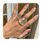Klobiger Acrylharz-Ring für Damen, Y2K-Stil, ästhetischer Kunststoffring, farbige Bonbons, Fingerknöchel, Fingerringe, Teenager, Mädchen, niedliches Harz-Schmuckgeschenk, Acryl, Kein Edelstein