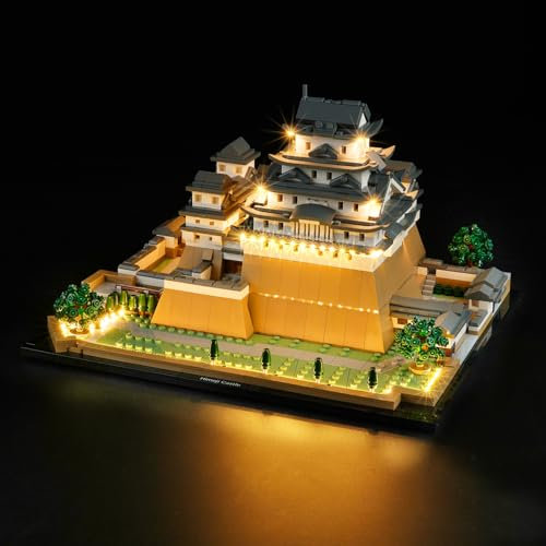 cooldac Led Licht Kit Kompatibel mit Lego 21060 Architecture Burg Himeji, Kreative Dekorlichter Set Kompatibel mit Lego Architecture 21060 Burg Himeji Bausteine Modell.
