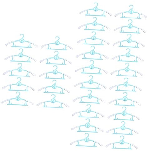 Alipis 30 STK Kinder Aufhänger Kleiderständer Für Welpen Kleiderbügel Für Kinder Kleiderbügel Für Babyzimmer Badezimmermöbel Schmuck Für Kinder Puppe Mantel Plastik Stoffregal Kleinkind