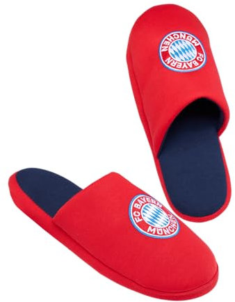 FC Bayern München Pantoffeln | Hausschuhe | Logo | Kinder | Rot