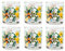 Excelsa Fiori Frida Set 6 Gläser, Glas, Fassungsvermögen 250 ml.