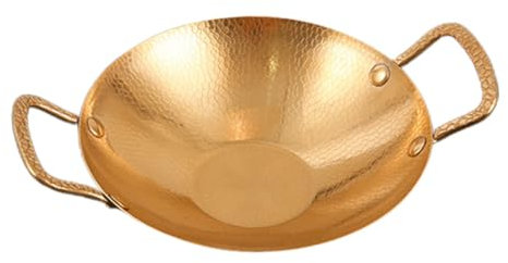 RORPOIR Wok Japones Ánfora Sartén Sartén Wok Resistente Sartén Wok Antiadherente Olla Caliente Casera Sartén Wok Hierro Sartén Alveolar Saltear Acero Inoxidable Sartén Para Gigante