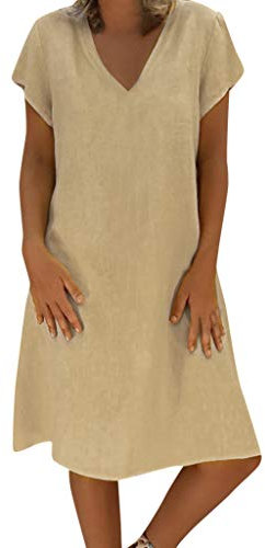 Cocila Day Prime 2024 Angebote 2 Teiliges Kleid Sommer Elegantes Blumenkleid Hemdblusenkleid Damen Schlichtes Kleid Lang Sommerkleider Ärmellos Knielang Sale Angebote Bestellung