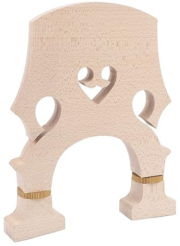 Violine Brücke Ahorn Holz Kontrabass Zubehör Einstellbare Messing Schraube Kontrabass Brücke Ersatz (1/8)