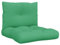 vidaXL Palettenkissen 2-TLG., Palettenpolster für Europaletten, Palettensofa Kissen Indoor Outdoor, Palettenauflage Sitzkissen Rückenkissen, Grün Stoff