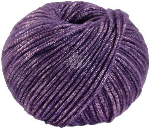 LANA GROSSA Lucida | Metallisch glänzende Netzgarnstruktur aus Viskose gefüllt mit Merinofasern | Aus 58% Schurwolle (Merino) & 42% Viskose | 50g Wolle zum Stricken & Häkeln | 100m Garn FB14