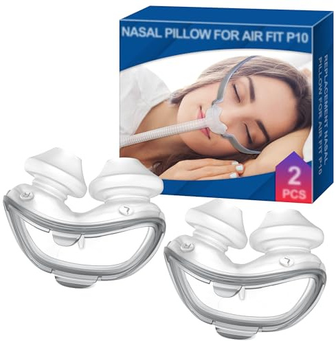 2er-Pack Ersatzkissen (S) kompatibel mit Airfit P10 Serie, gleichbleibende Passform für zuverlässige Dichtung, hochwertiges & langlebiges Ersatzzubehör, Hochwertiges CPAP-Zubehör von BlessEase (S)