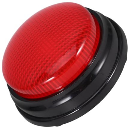 HEMOTON Botón De Sonido Punto Zumbadores para USB Juegos Grandes para Fiesta Artilugio Sí Botón con Sonido Zumbador De Entrenamiento De Mascotas Jugando Espectáculo Bocina El Plastico Rojo