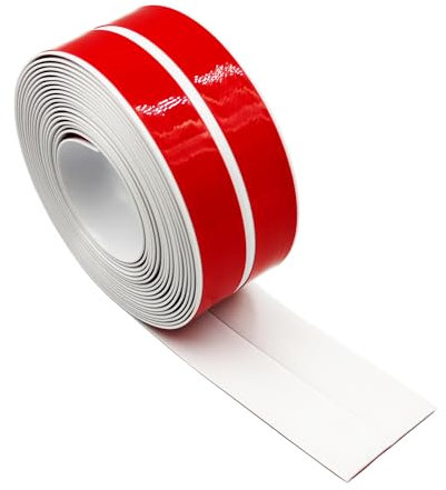 GELINTONG Rotolo di battiscopa flessibile, 18 x 18 mm (lunghezza: 6 m, bianco), autoadesivo, in PVC, per battiscopa da parete, paraspigoli, bordo angolare in PVC, striscia sigillante