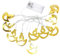 ccuzs Elegant Design String Lights, Waterproof Outdoor Lights, Warm White Led Lights, Decorative Patio String Light 165cm for Patio, Garden, Outdoor, Indoor, Home Decor, Gold Color