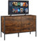 Lyromix Rustic Brown Dresser with 6 Drawers, Wide 48'' Wood TV Stand with Storage, Mid Century Dresser Dresser for Bedroom, Perfect for Bedroom Room Storage