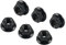 NICECNC Dadi flangiati per pignone posteriore da corsa, 6 pezzi, M10 x 1. 25, Compatible with 1290 SUPER ADVENTURE R2024, bullone dado ruota in alluminio, nero, vedi montaggio